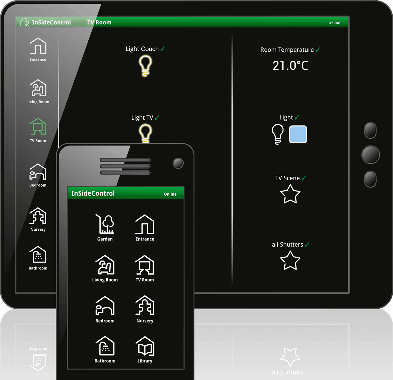 Applications domotique pour téléphone et tablette